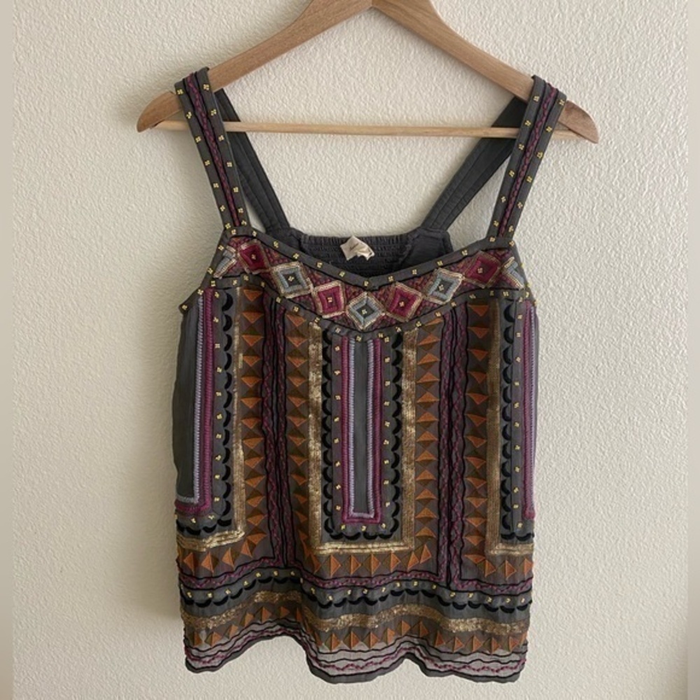 Anthropologie Meadow Rue detailed top